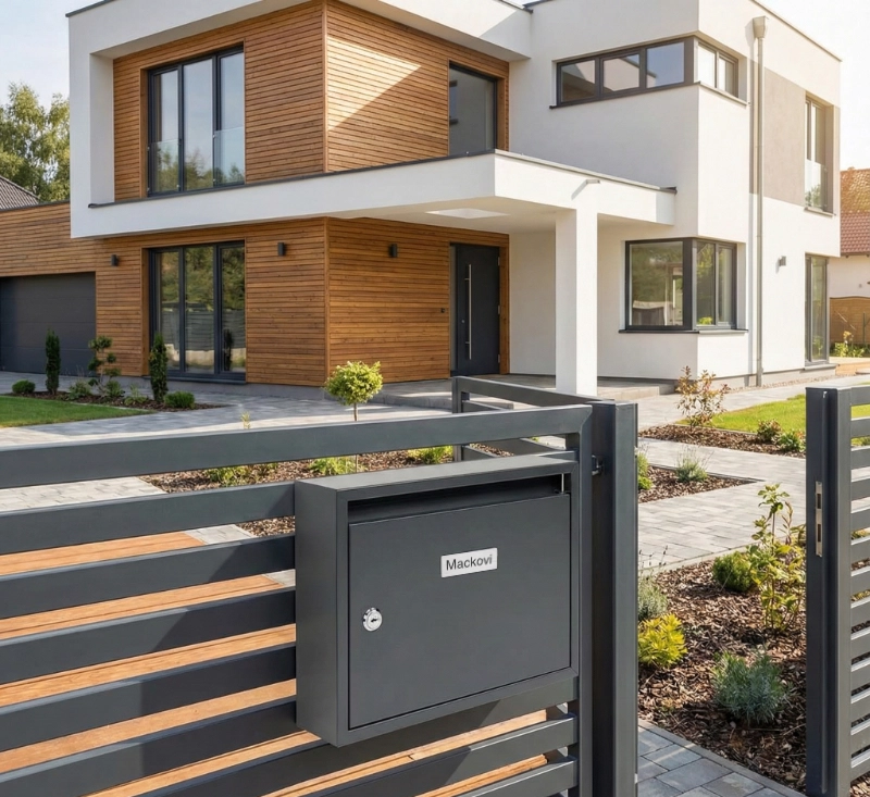 Jmenovka na schránku „MODERN“ | Vryto.cz – Gravírování na míru