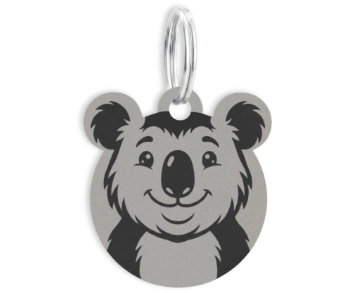 Nerezová klíčenka s vlastním textem – Koala - Vryto.cz