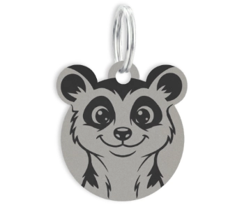 Nerezová klíčenka s vlastním textem – Surikata - Vryto.cz