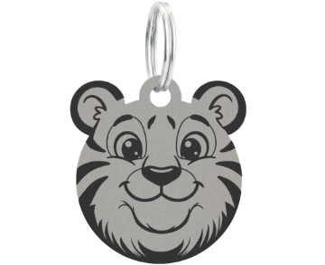 Nerezová klíčenka s vlastním textem – Tygr - Vryto.cz